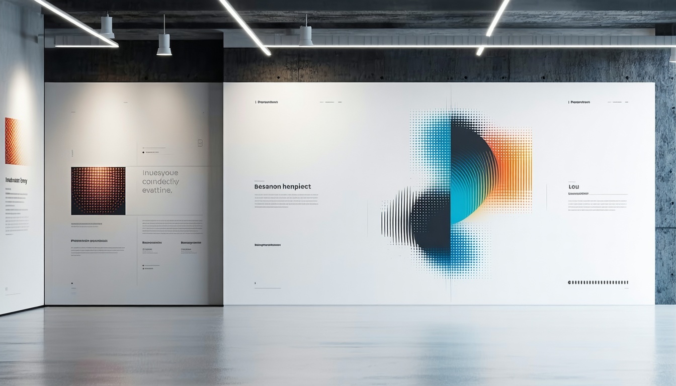 Innovative graphic design work showcasing brand identity and creativity